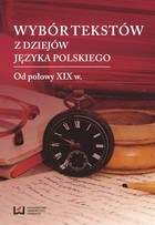 Okładka:Wybór tekstów z dziejów języka polskiego 