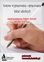 Okładka:Wypracowania - Adam Asnyk \'Wybór wierszy\' 