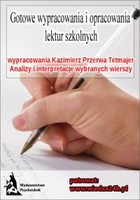Wypracowania - Kazimierz Przerwa Tetmajer - wybrane wiersze - mobi, epub