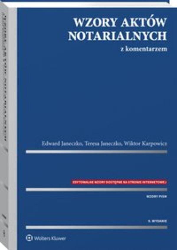 Wzory aktów notarialnych z komentarzem - epub, pdf
