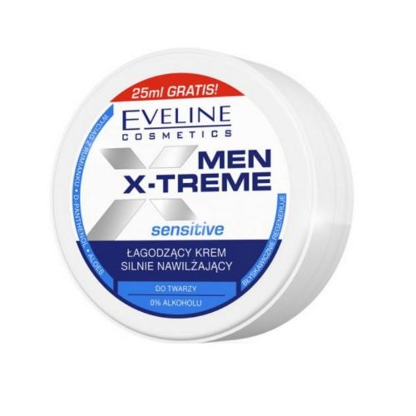X-Treme Men Sensitive Łagodzący krem silnie nawilżający do twarzy