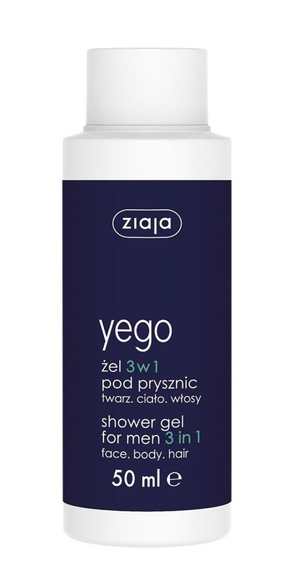 Yego Żel pod prysznic dla mężczyzn 3w1 do twarzy, ciała i włosów