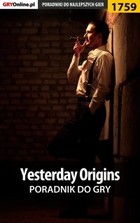 Yesterday Origins - poradnik do gry - epub, pdf