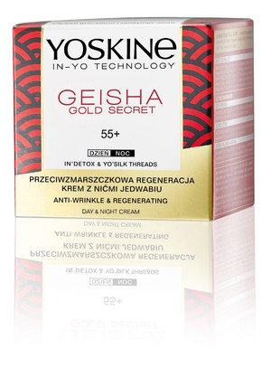 Geisha Gold Secret 55+ Krem przeciwzmarszczkowa regeneracja na dzień i noc