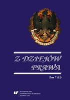 Z Dziejów Prawa. T. 7 (15) - pdf