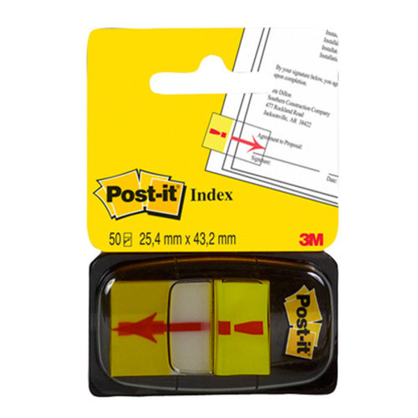 Zakładki indeksujące POST-IT z nadrukiem `wykrzyknik` PP 25x43mm 50 kartek