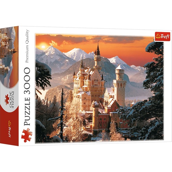 Puzzle Zamek Neuschwanstein zimą 3000 elementów