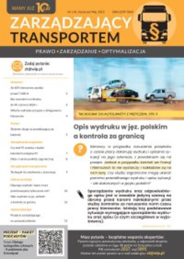 Zarządzający Transportem nr 141 - mobi, epub, pdf