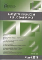Zarządzanie Publiczne nr 4(34)/2015 - Michał Kudłacz, Paulina Mazur-Kurach: Formy zarządzania publicznego w kontekście rozwoju miast w Polsce