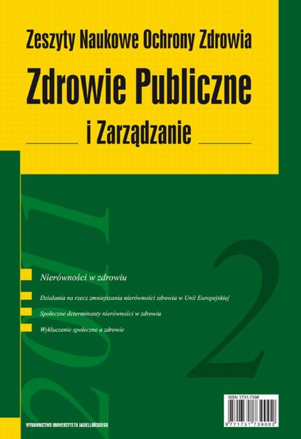 Zdrowie Publiczne i Zarządzanie 2/2011 - pdf