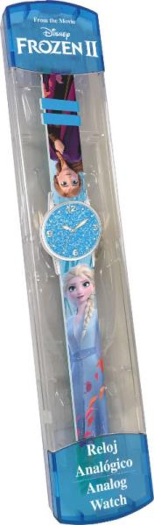 Zegarek analogowy z brokatem Frozen 2. Kraina Lodu