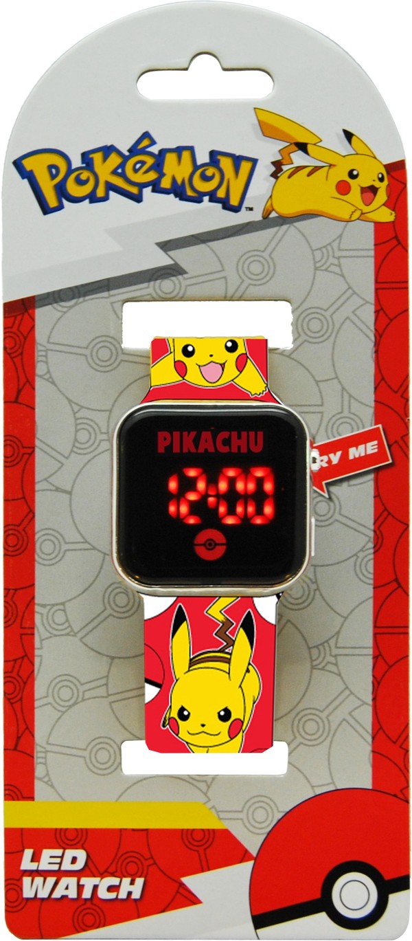 Zegarek led z kalendarzem Pokemon