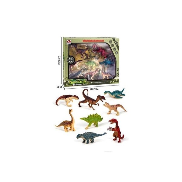 Zestaw dinozaurów 8 elementów