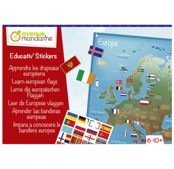 Zestaw edukacyjny Poznaj europejskie flagi