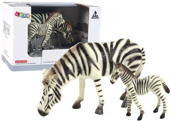 Zestaw figurek Zebra z Młodym Seria Zwierzęta Świata