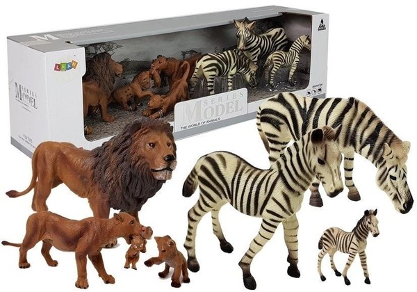 Zestaw figurek zwierzęta safari
