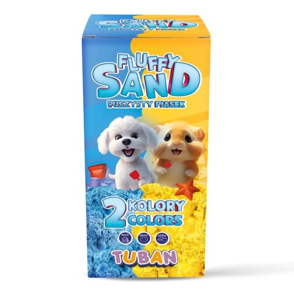 Zestaw Fluffy Sand Puszysty piasek niebieski i żółty