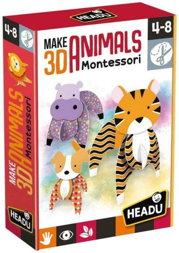 Zestaw kreatywny Montessori - Stwórz zwierzęta 3D
