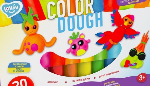 Ciastolina Zestaw Color Dough 20 sztuk