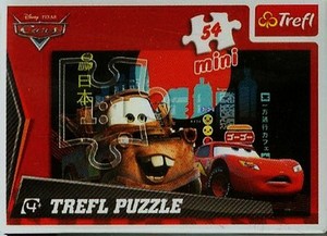 Puzzle Zestaw mini Auta / Cars 54 elementy