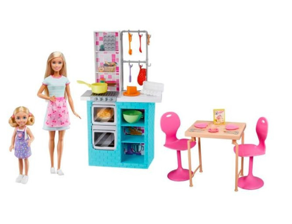 Zestaw z lalkami Barbie Siostry - Wspólne pieczenie