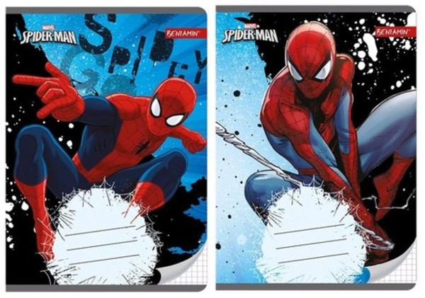 Zeszyt A5 16 kartek w kratkę Spider-Man mix
