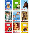 Zeszyt A5/32 Kartki linia podwójna Animals mix (10szt)