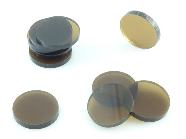 Znaczniki akrylowe - Brązowe okrągłe (10)