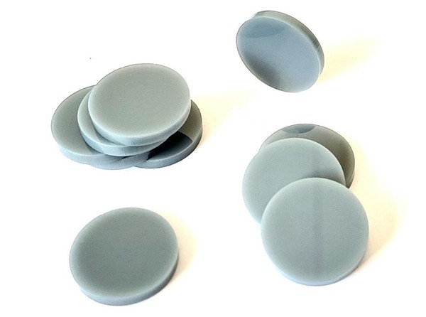 Znaczniki akrylowe - Szare okrągłe (10)