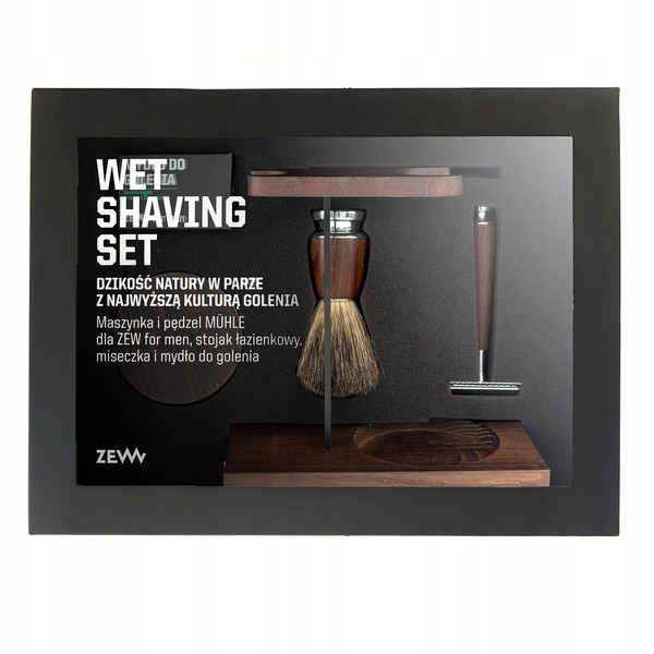 Zestaw Wet Shaving Maszynka do golenia+pędzel do golenia+miseczka+mydło do golenia