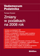 Zmiany w podatkach na 2008 r.