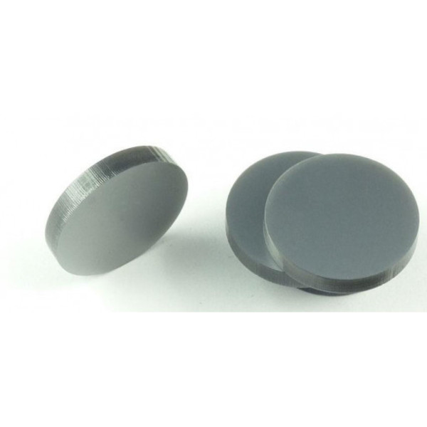 Znaczniki akryl srebrne okrągłe 22x3mm 10szt