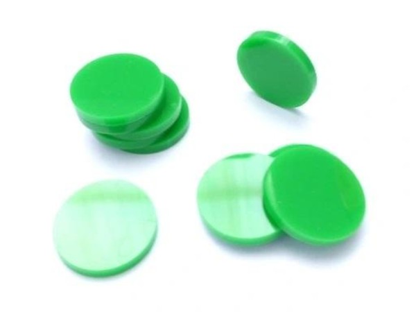 Znaczniki akryl zielone okrągłe