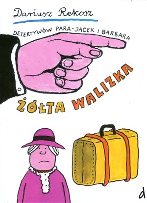 Żółta walizka Detektywów para Jacek i Barbara