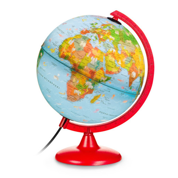 Zoo Globe globus podświetlany, kula 25 cm
