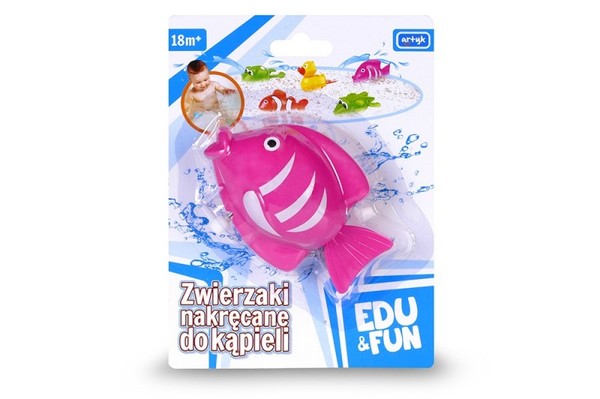 Ryba różowa nakręcana do kąpieli