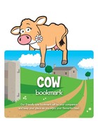 Zwierzęca zakładka do książki - Cow - Krowa