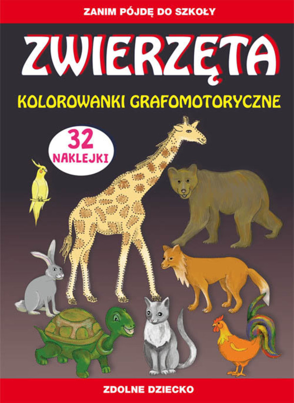 Zwierzęta Kolorowanki grafomotoryczne