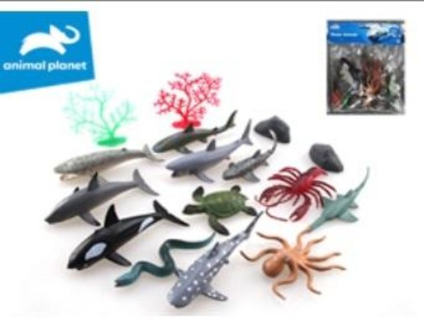 Figurki Zwierzęta morskie 16 sztuk