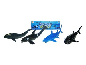 Zwierzęta morskie 4szt 22-25cm