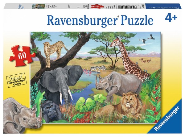 Puzzle Zwierzęta Safari 60 elementów