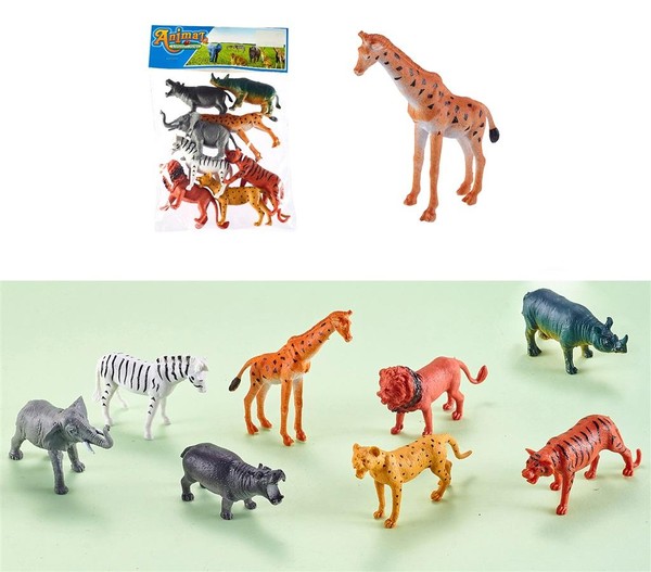 Figurki Zwierzęta ZOO 8 sztuk